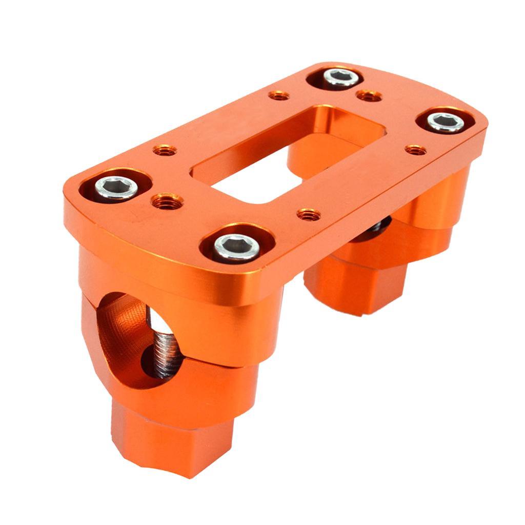 Aluminum Motorcycle HandleBar Fat Bar Risers Mount Clamp For 125-530