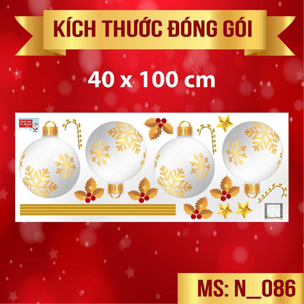 Quả châu trắng trang trí giáng sinh