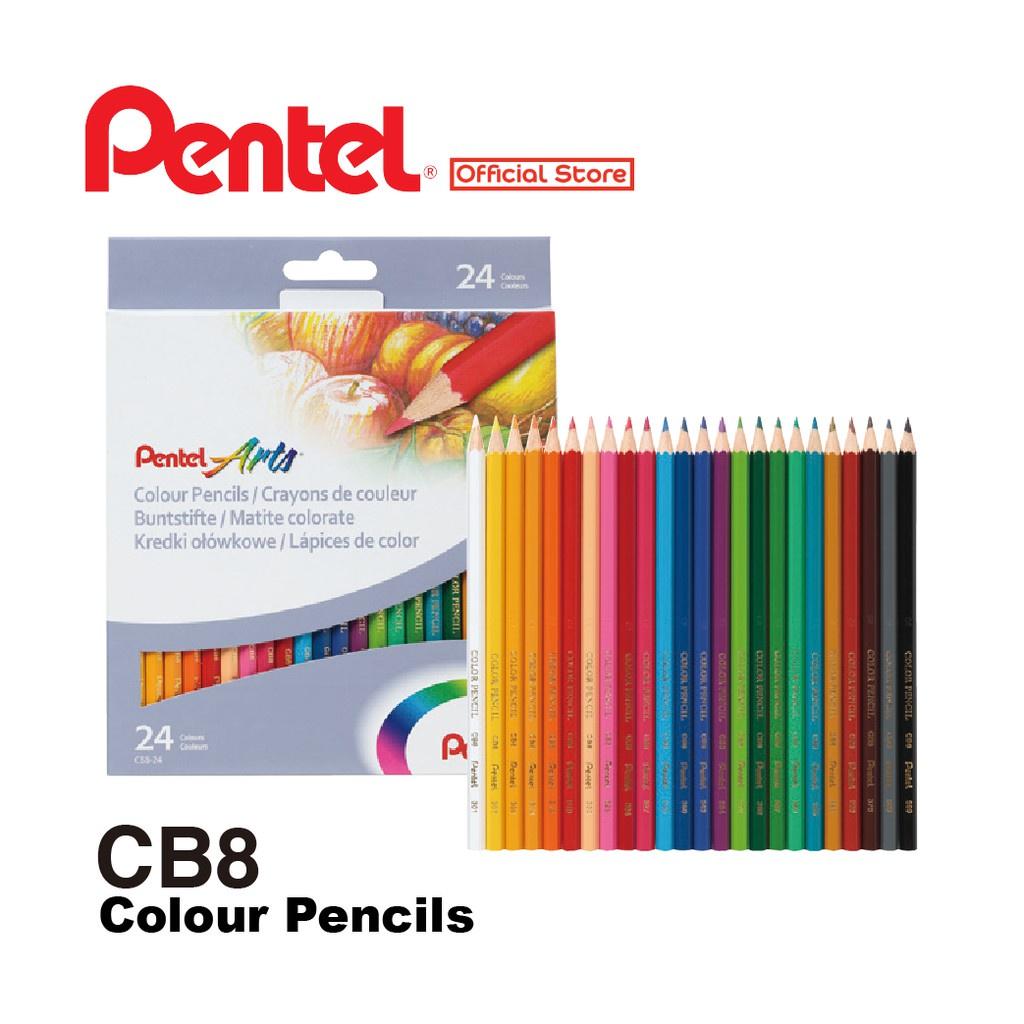 Bút Chì Màu Pentel Arts CB8 | Màu Sắc Đa Dạng, Phong Phú