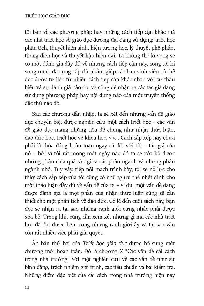 Triết Học Giáo Dục - Philosophy Of Education (Tái Bản 2023)