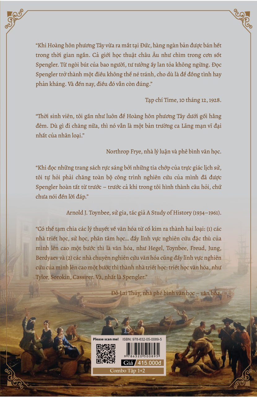 (Combo 2 tập) HOÀNG HÔN PHƯƠNG TÂY - Oswald Spengler - Phạm Minh Quân dịch - Bách Việt