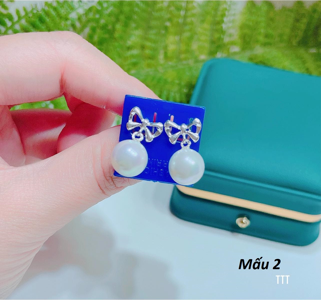 Bông tai bạc hình nơ trai chất liệu bạc s925 MS04n