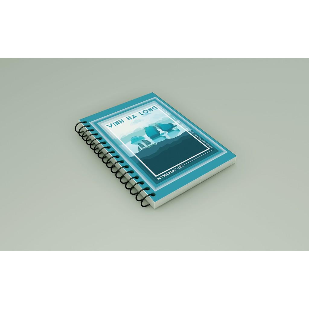 Số tay lò xo bìa cứng A6 KTBOOK 200 trang size A6