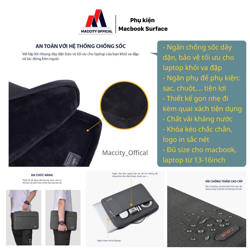 Túi xách chống sốc macbook laptop cao cấp Pilot Sleeve chống sốc, chống nước. Túi laptop 13inch,14inch,15inch,16"
