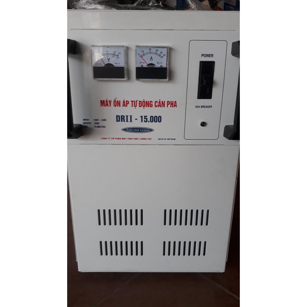 MÁY TỰ ĐỘNG ỔN ÁP 2 PHA NÓNG 15KW DẢI 160-430V