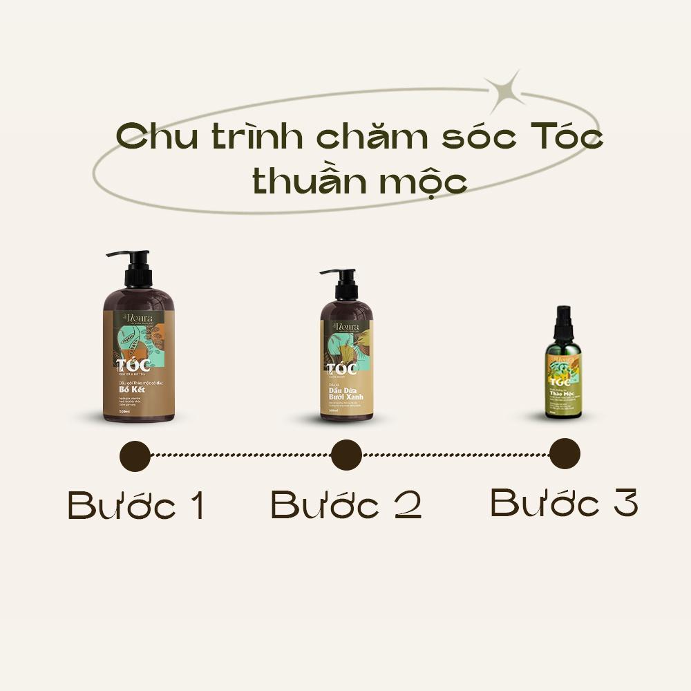 Dầu Xả Mượt Tóc Thảo Mộc The FLEURA Kem Xả Tóc Phục Hồi Tóc Hư Tổn Dầu Xả Dầu Dừa Bưởi Xanh