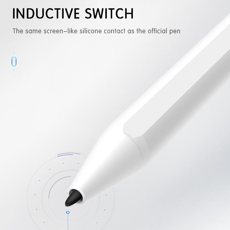 Bút cảm ứng stylus thông minh đầu bút 1.4mm siêu mịn mượt hiệu WIWU Pencil X cảm ứng điện dung cho iPad trang bị thời lượng pin cao - Hàng nhập khẩu