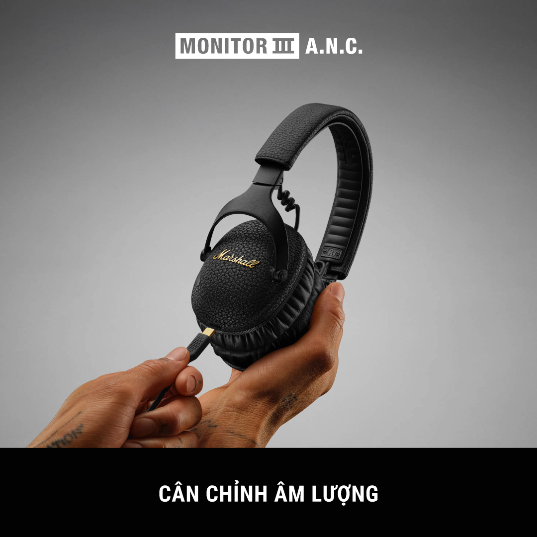 [NEW ARRIVAL] Tai nghe True wireless Marshall Monitor III A.N.C. - Hàng Chính Hãng