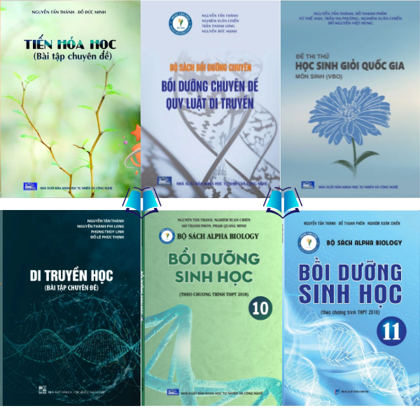 Sách - Combo/ Lẻ Bộ Sách Bồi Dưỡng Sinh Học, Di Truyền Học, Tiến Hóa Học - DT Books