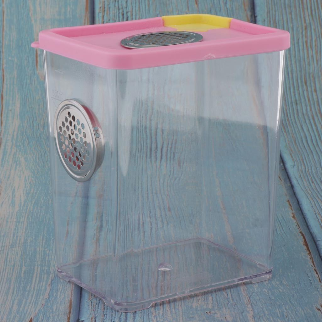 Plastic Transparent Reptile Pet Spider Scorpion Feeding Breeding Box Case