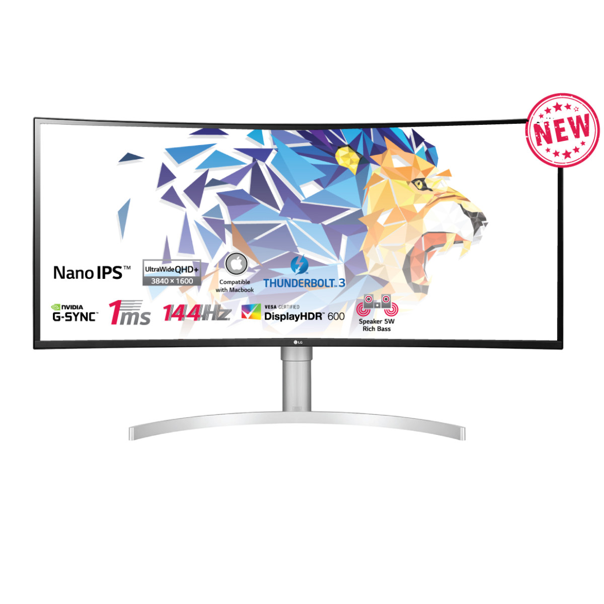 Màn hình LG 38WN95C-W 38 Inch QHD+ HDR/NVIDIA G-SYNC/ Thunderbolt - Hàng chính hãng