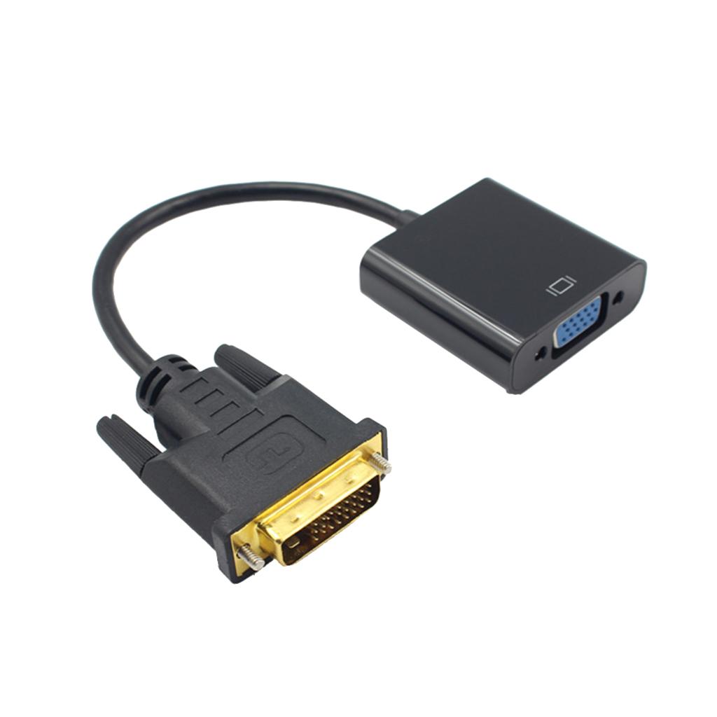 -D 24+1 Pin Male To VGA Female 15Pin Video Monitor Adapter Converter Cord