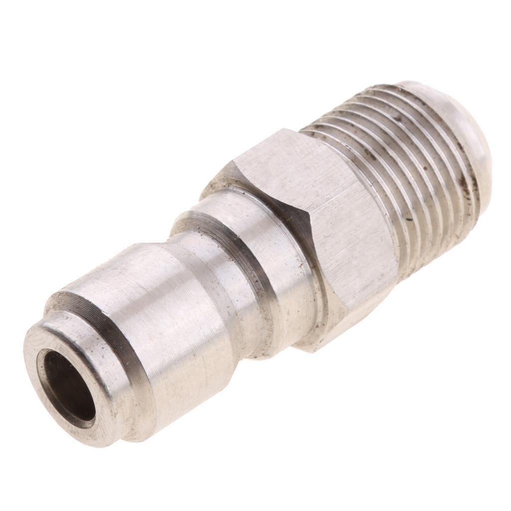 3 Pieces 3/8" Quick Connector to 15mm Male Adapter Plug for Pressure Washer