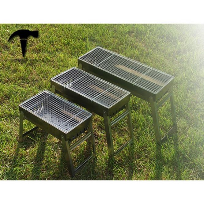 Bếp nướng than hoa, bếp nướng dã ngoại dạng gấp gọn size to 58x20x40cm