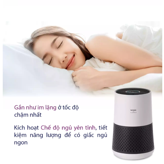 Máy Lọc Không Khí WINIX COMPACT AAPU500-JLE, Cho Phòng Lên Tới 50M2, Bộ Lọc Trước Lưới Mịn, Tiết Kiệm Năng Lượng, Có Cảm Biến Thông Minh, Chế Độ Tự Động, Nhập Khẩu Hàn Quốc, Bảo Hành 12 Tháng