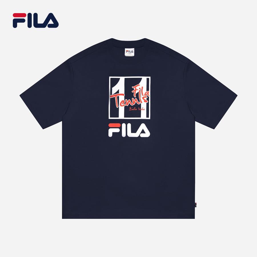 Áo thun tay ngắn thời trang unisex Fila Heritage Loose Fit Logo - FW2RSF2068X-DNA