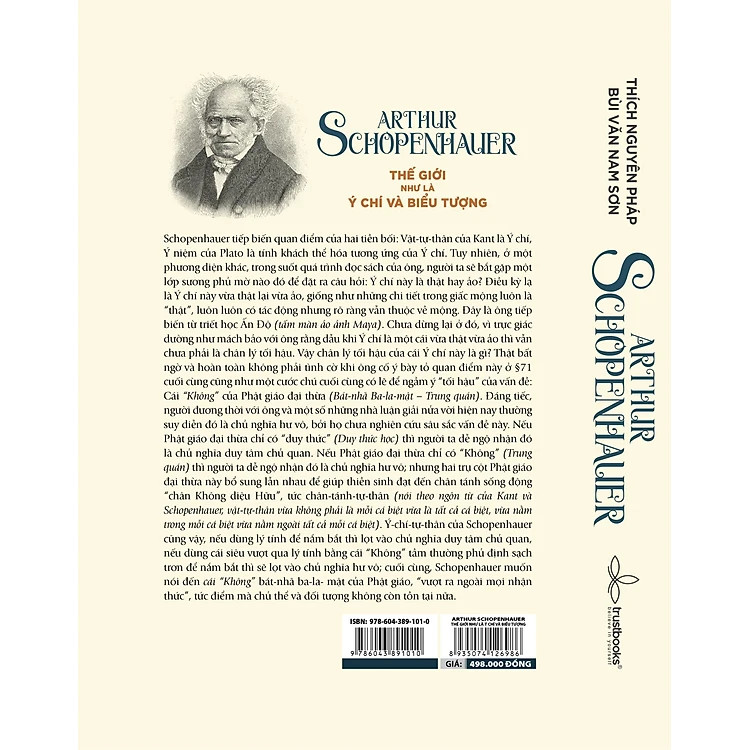 (Bìa Cứng) Thế Giới Như Là Ý Chí và Biểu Tượng - Arthur Schopenhauer - Thích Nguyên Pháp dịch, Bùi Văn Nam Sơn hiệu đính