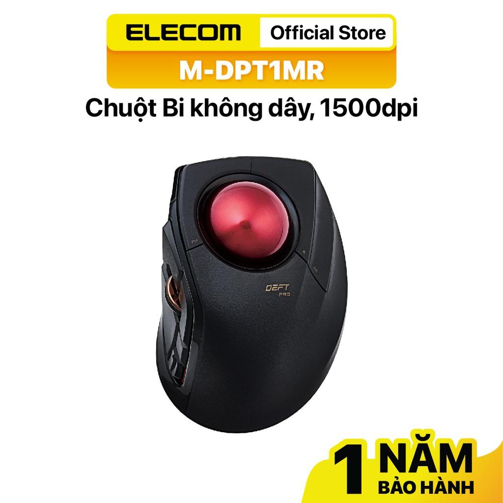 Chuột Bi không dây (Bluetooth/Wireless 2.4GHz) 1500dpi ELECOM M-DPT1MRBK -  Hàng chính hãng