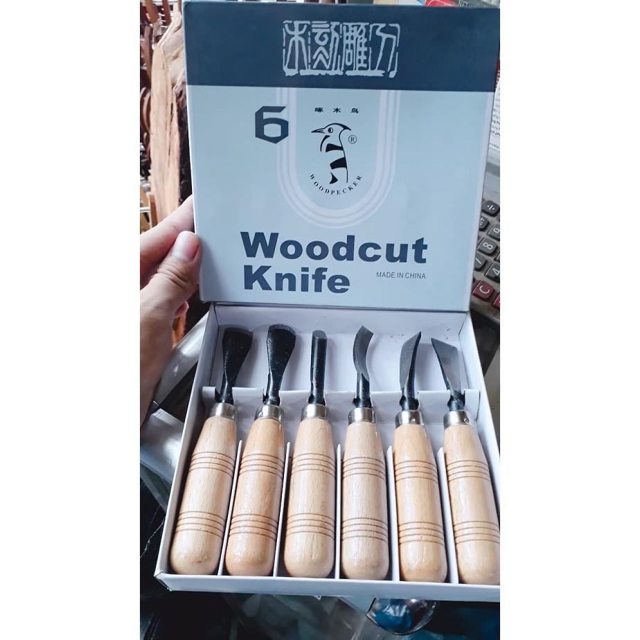 BỘ ĐỤC CÂY CẢNH,GỖ MỸ NGHỆ 6 MÓN