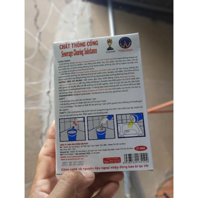 Bộ 2 gói Bột thông cống 200g Sifa 999