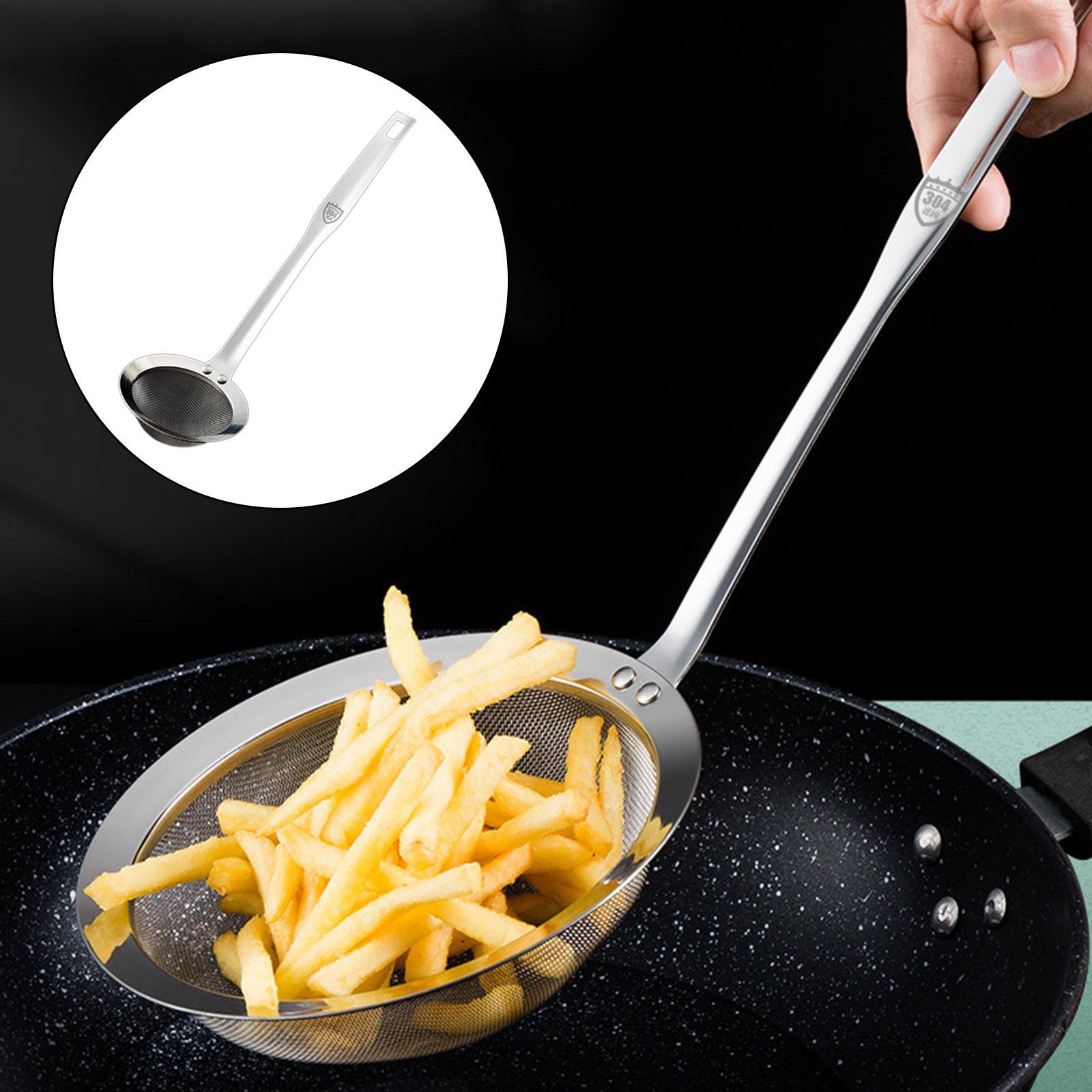 Mesh Strainer Cooking Utensil Food Strainer Colander for Frying Hot Pot Ingredients