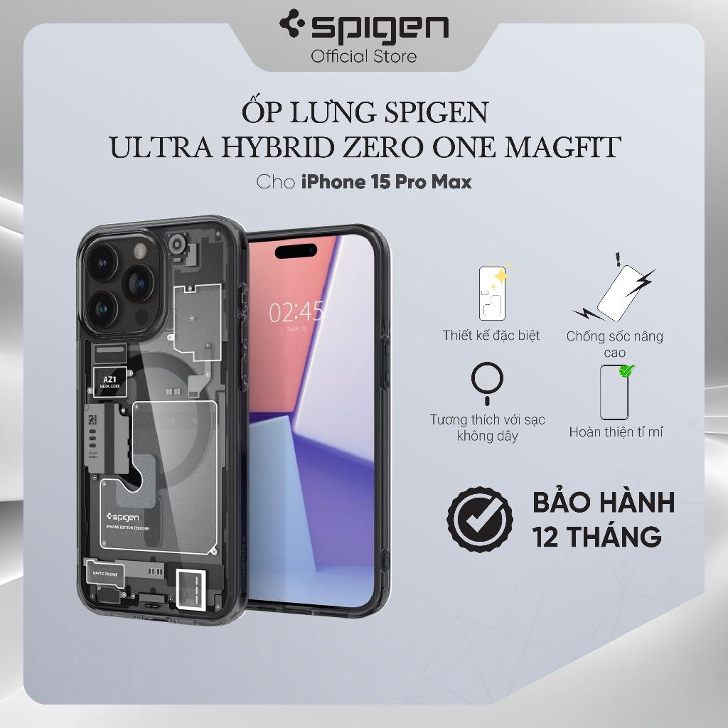 Ốp lưng cho iPhone 15 Pro Max Spigen Ultra Hybrid Zero One Magfit - Hàng chính hãng