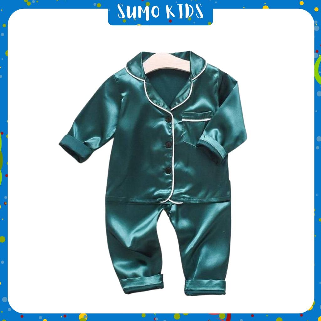 Pijama Cho Bé Trai, Gái Dài Tay Chất Lụa Cực Xinh Cho Bé Yêu - Sumo Kids