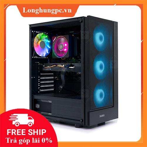 Vỏ case SAMA 3301 3 FAN RGB (Mid Tower/Màu Đen)