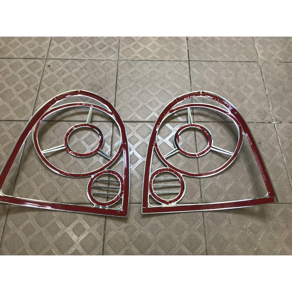 Ốp inox viền trang trí đèn hậu Chery QQ3 Giá bán tính 1 đôi