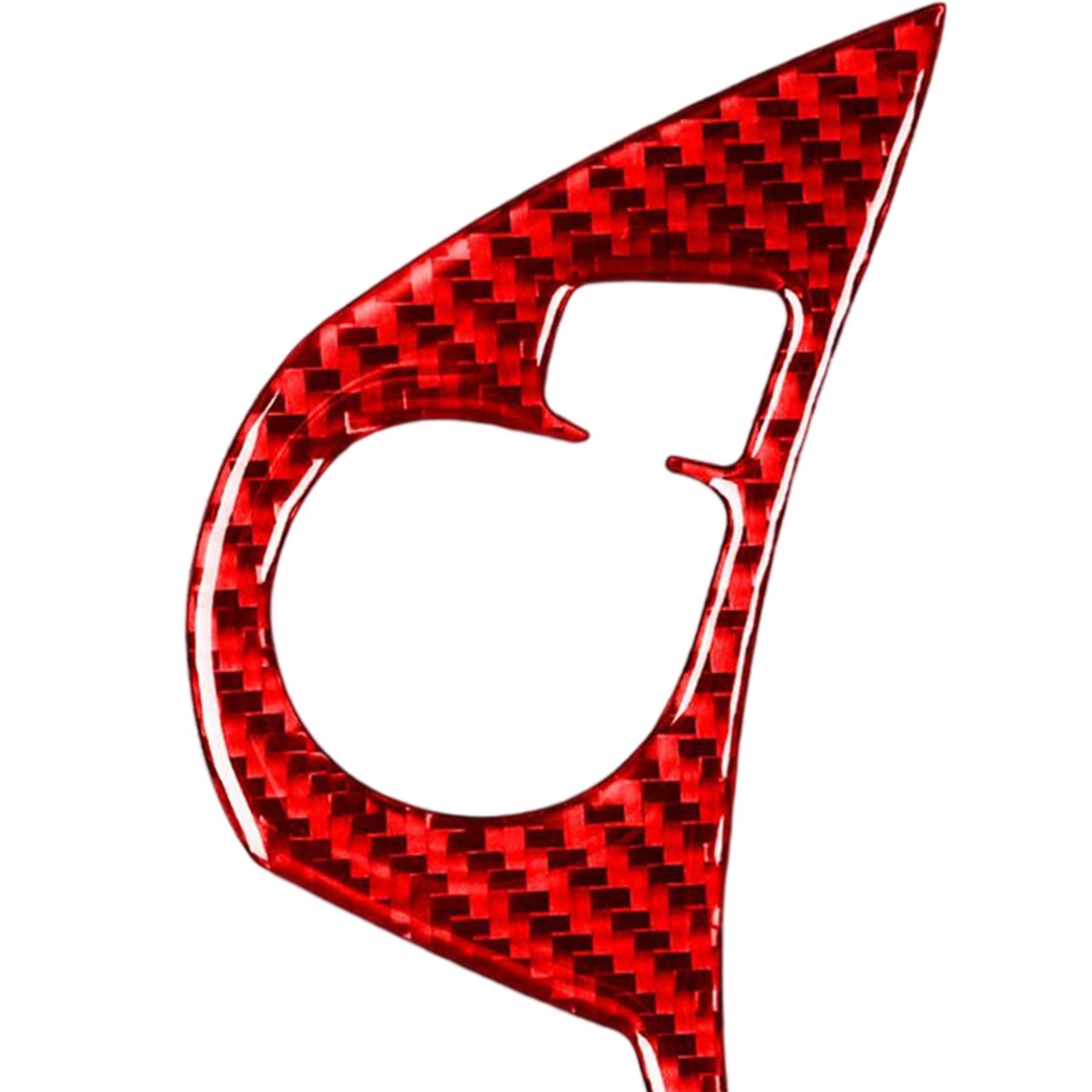 Car Steering Wheel Button Trim Cover Red for Accessory