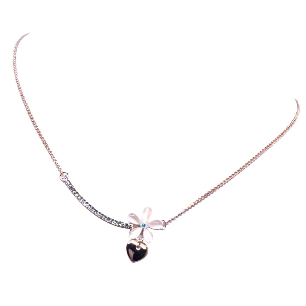 Women Crystal Jewelry Rhinestone Pendant Necklace Rhinestone Necklace Gift