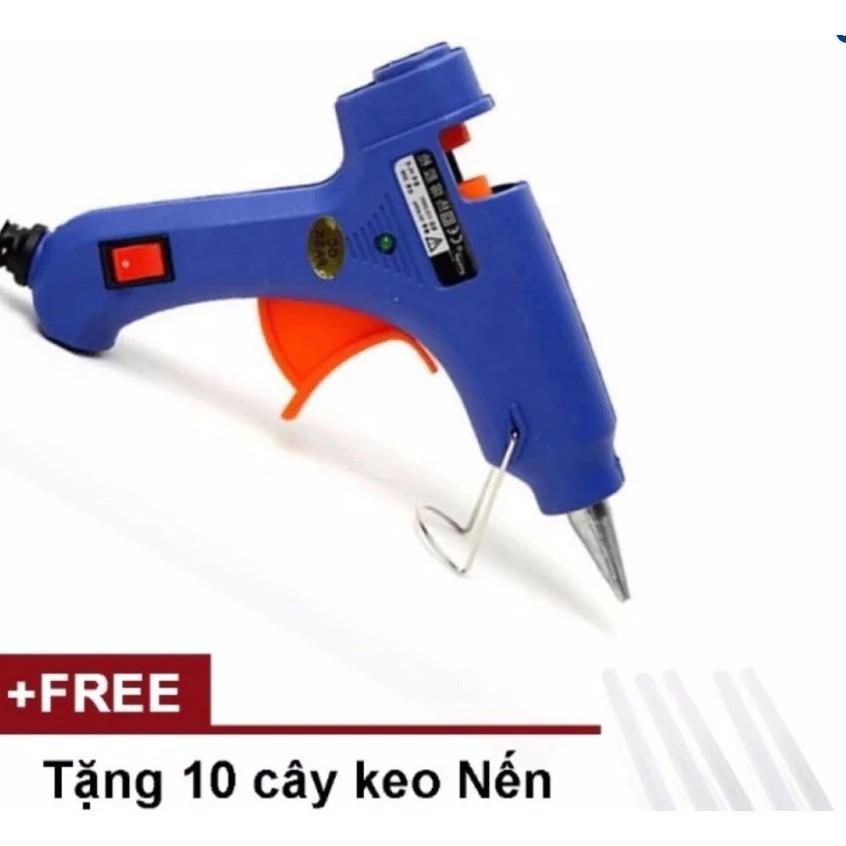 Combo 07 súng bắn keo 20w + 70 keo nến dài 25 cm