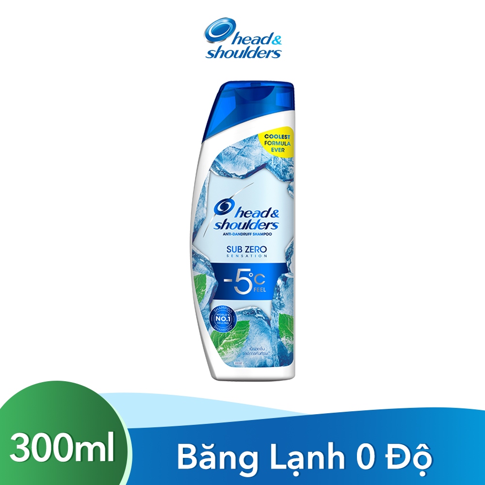 Dầu Gội Head &amp; Shoulders Sub-Zero Băng Lạnh 0 Độ 300ml