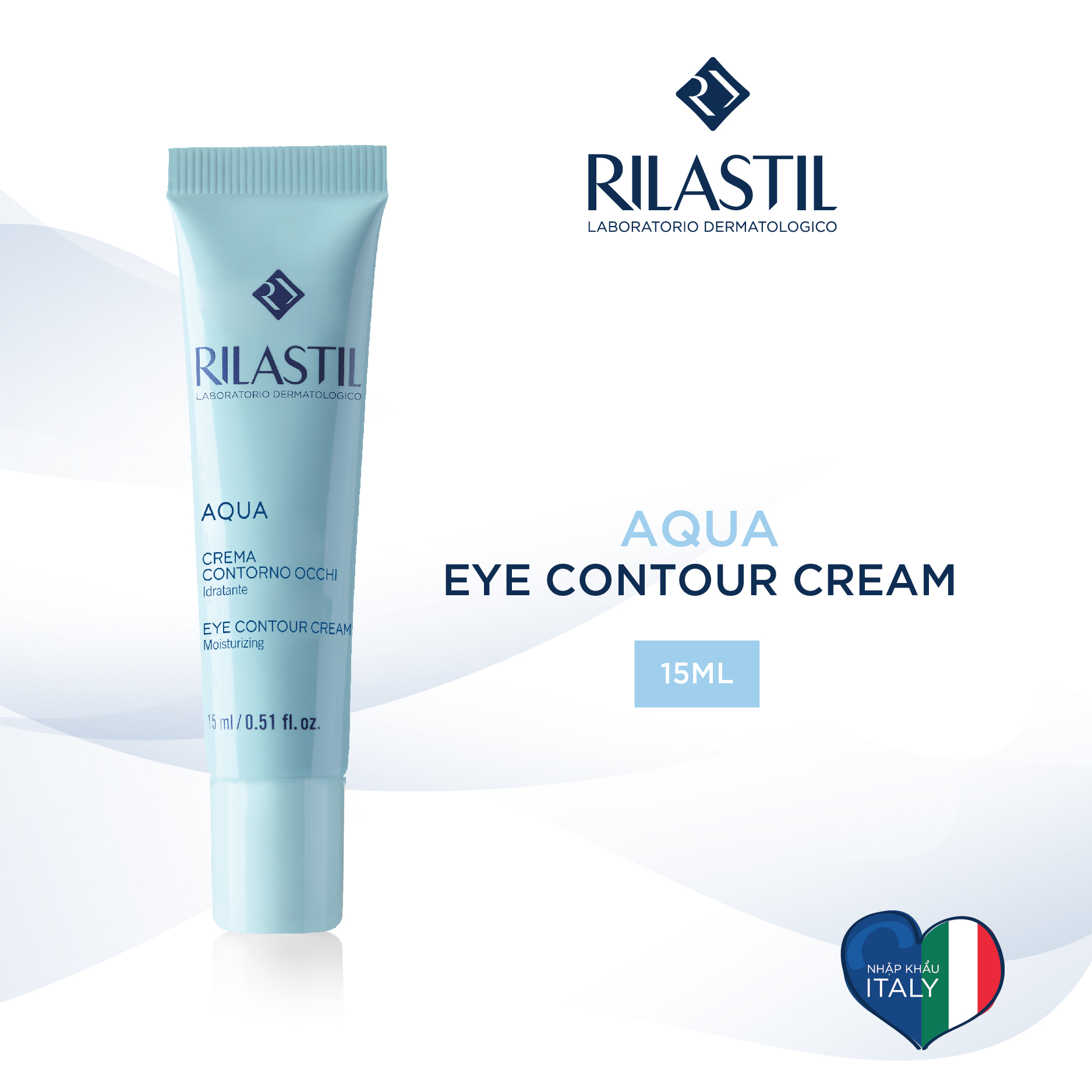 Kem cấp ẩm vùng da măt - RILASTIL AQUA EYE CONTOUR CREAM