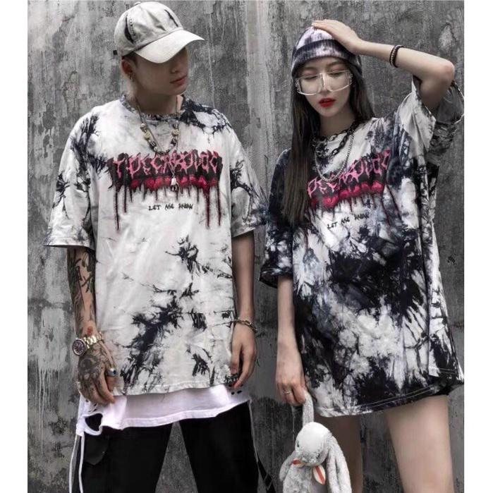 Áo thun loang Cotton form rộng cực đẹp cho các bạn trẻ , phong cách hàn quốc mới lạ