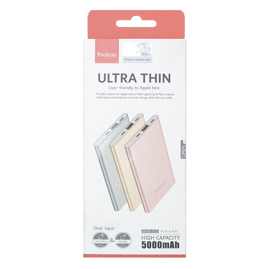 Pin sạc dự phòng Yoobao PL5 5000mAh