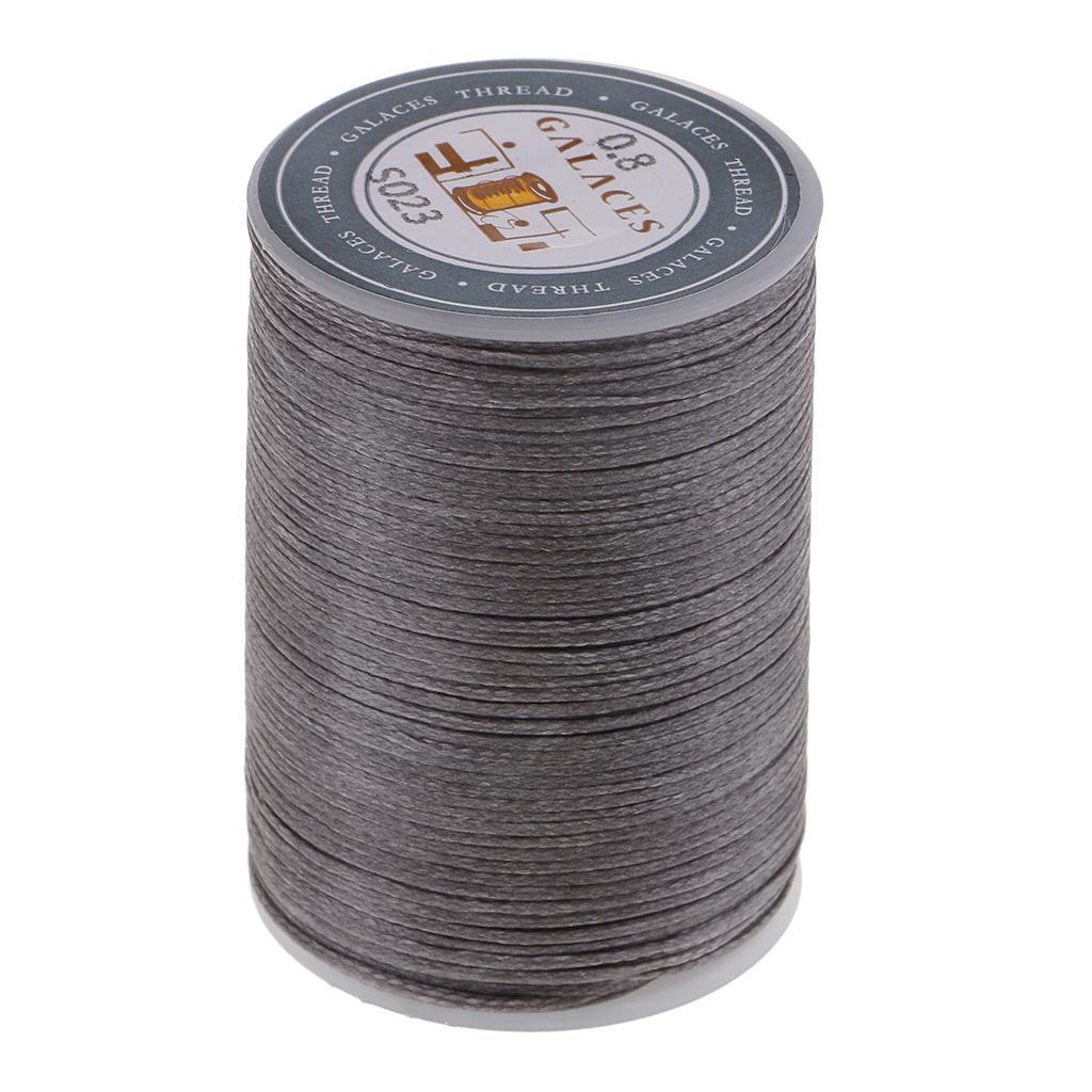 2 Rolls 150D Flat Polyester Waxed Thread for Leather Craft DIY