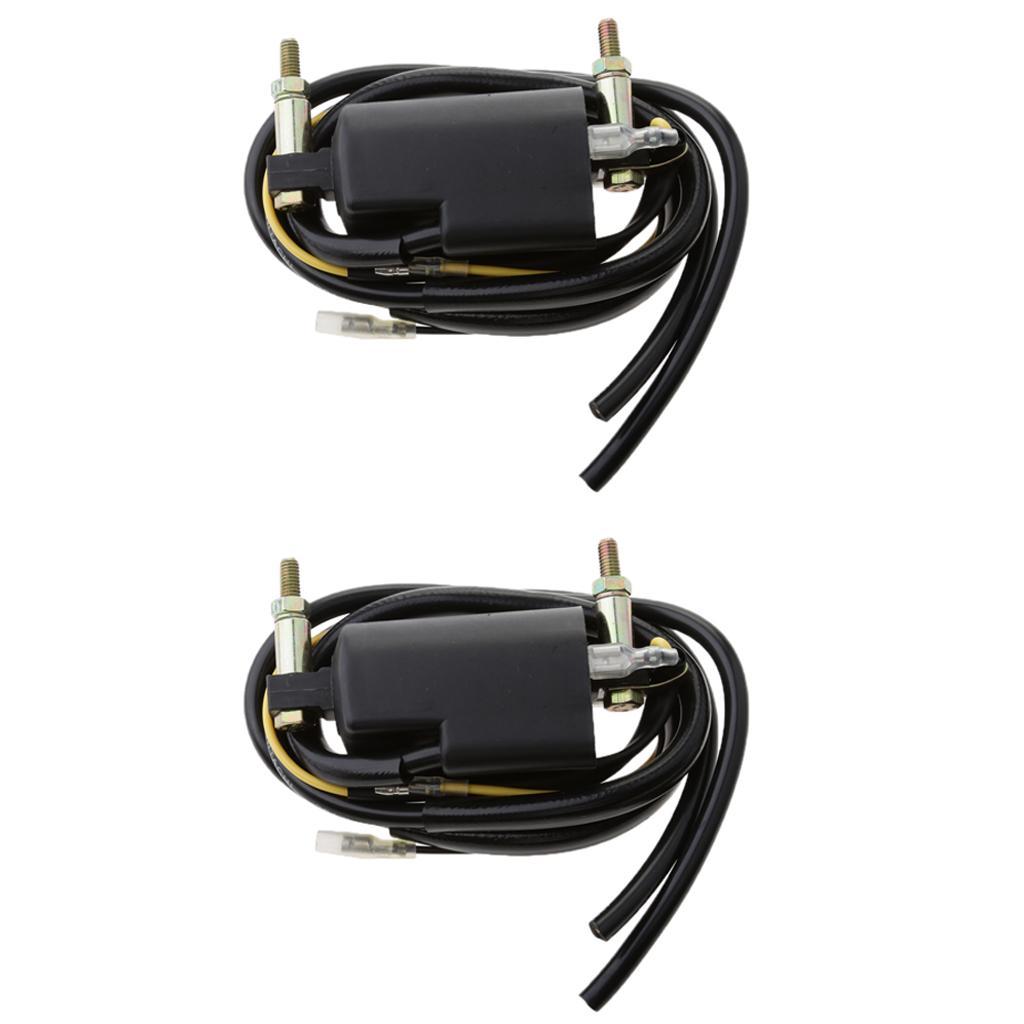 2pcs Racing Ignition Coil Replacement for Honda CA160 CB1000 CB1000R CB1100 CB160 CB175 CB200T CB350 Dirt Bike