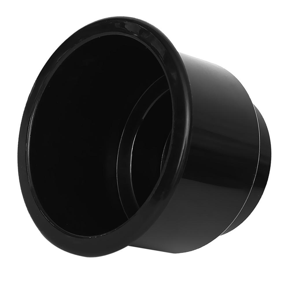 2 Pieces Black Recessed Cup Drink Holder for Marine Boat Car RV