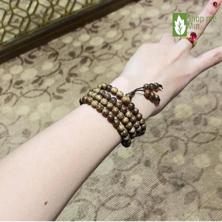 Vòng Tay Trầm Hương Chuỗi Tràng Hạt 108 đủ size Nam Nữ, Tặng hộp Gấm Cao Cấp MIN10