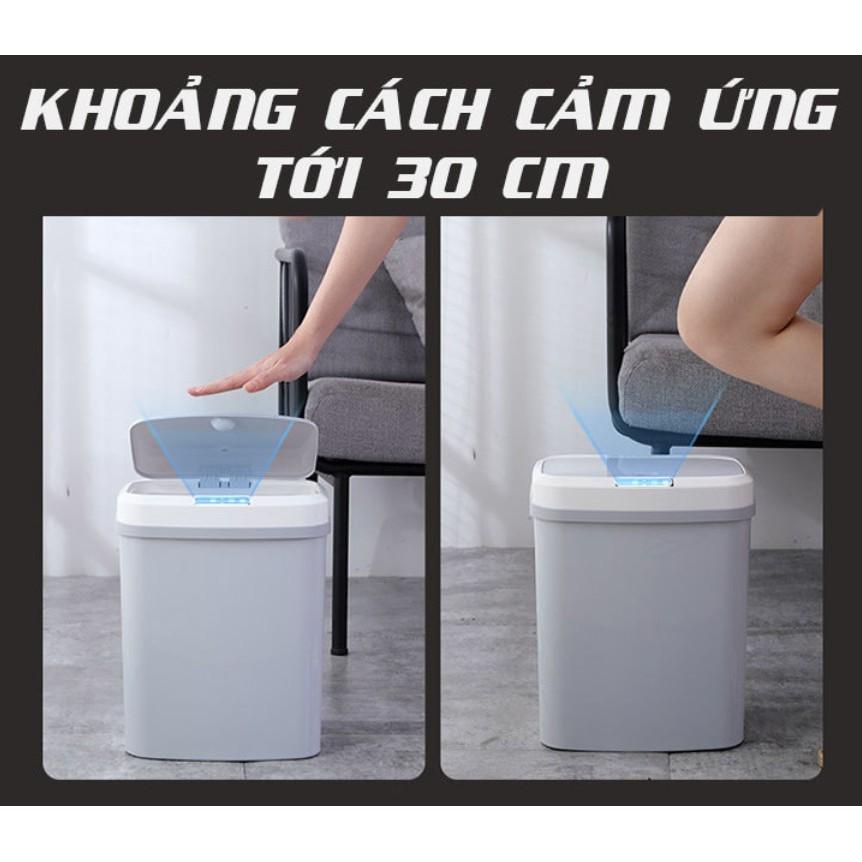 Thùng rác tự động 15L (Nạp sạc)