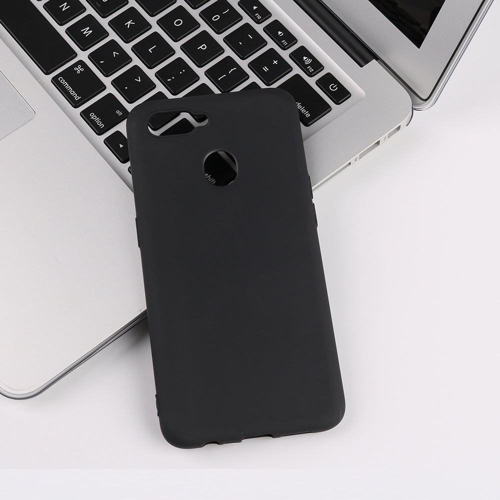 Ốp lưng cho OPPO A12 chất liệu silicon dẻo màu đen chống sốc