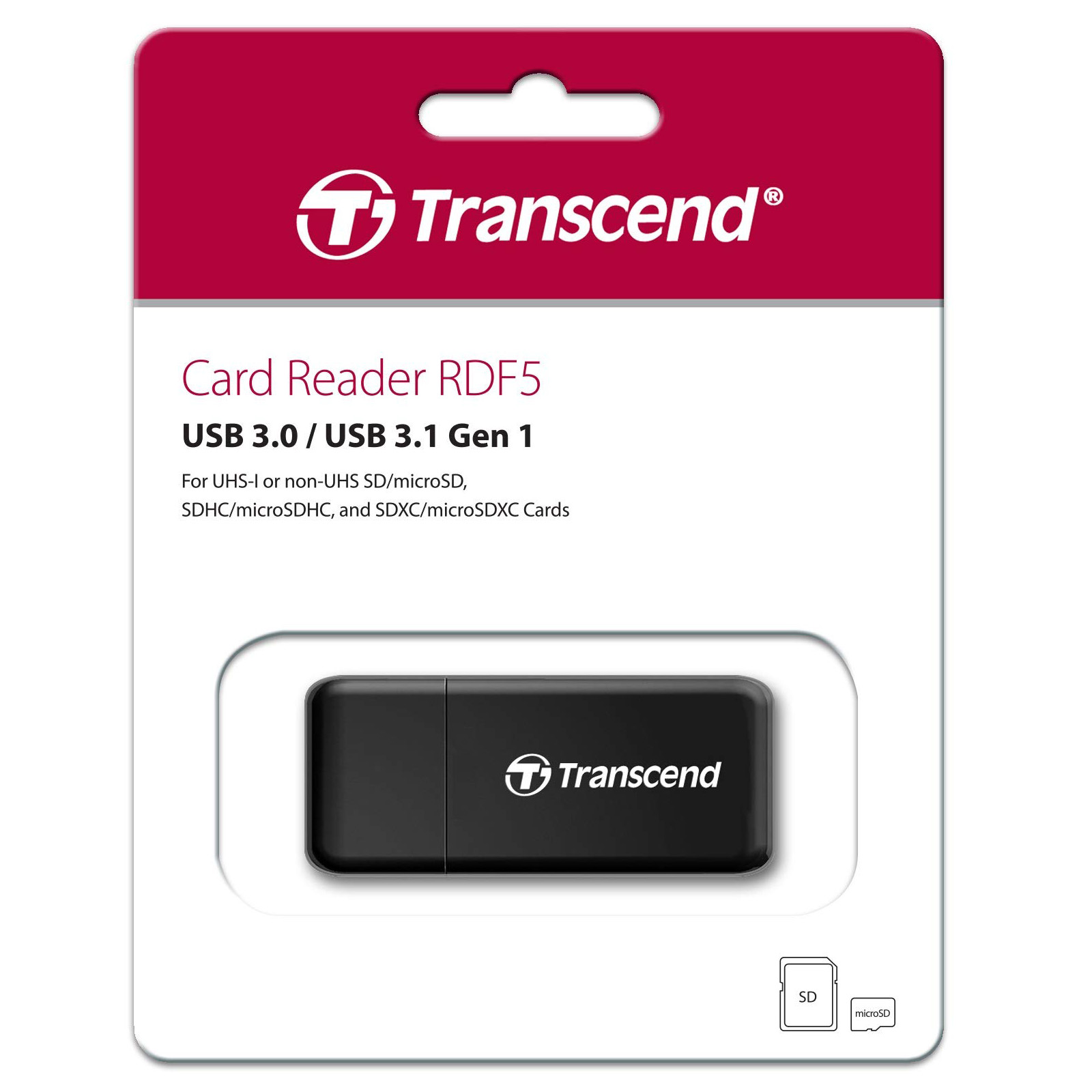 Đầu Đọc Thẻ Nhớ Transcend TS-RDF5K - USB 3.1 - Hàng Nhập khẩu