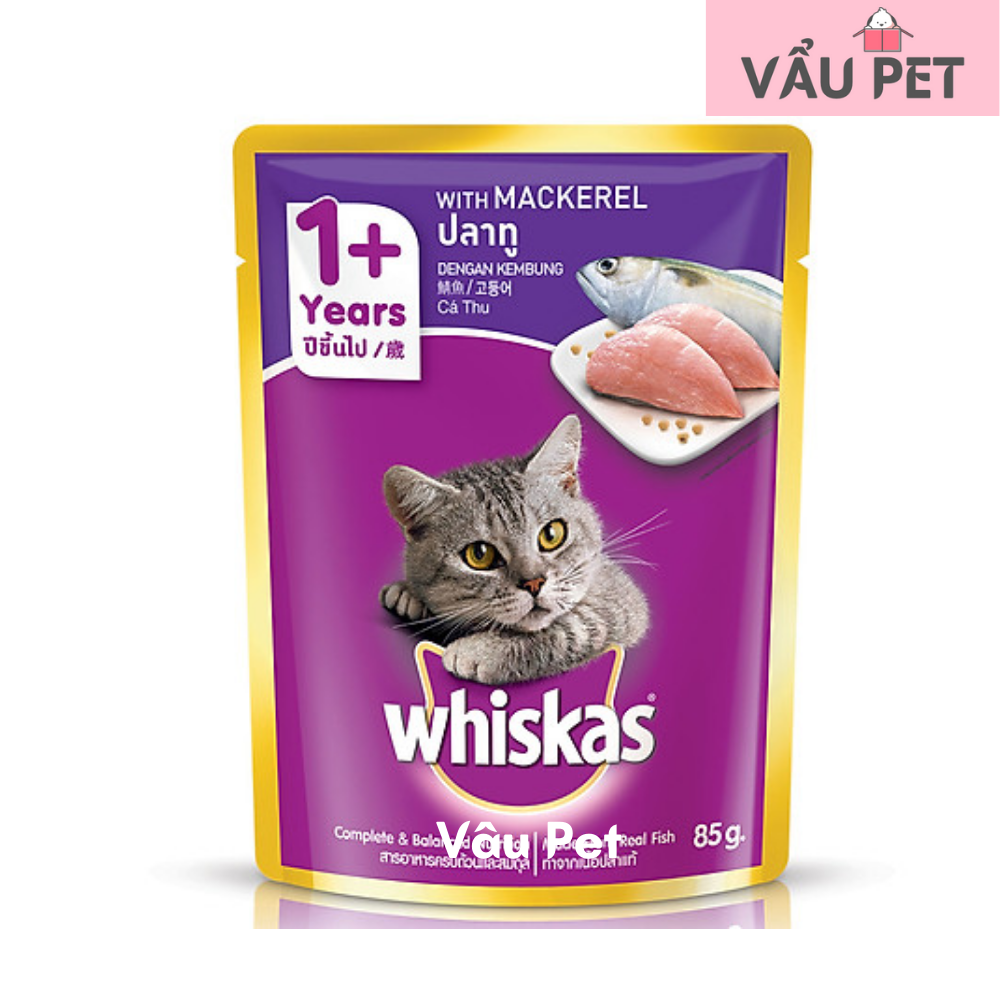 Pate Whiskas cho mèo gói 85g