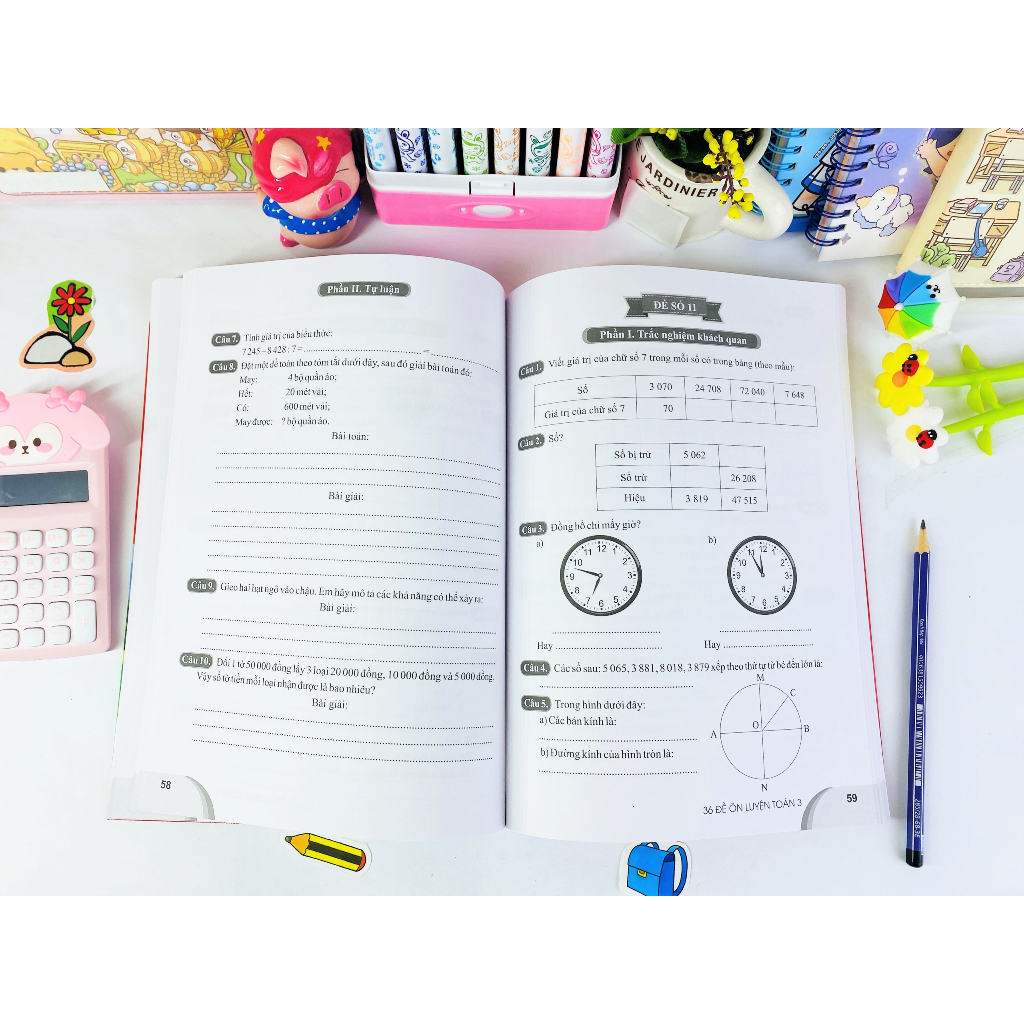 Sách - 36 Đề Ôn Luyện Toán 3 - Biên soạn theo chương trình GDPT mới - ndbooks