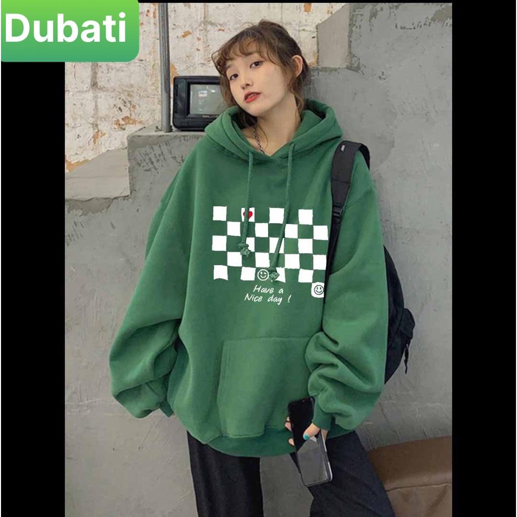 ÁO NỈ, ÁO KHOÁC HOODIE CARO NICE DAY SIÊU NGẦU NAM NỮ PHONG CÁCH HÀN QUỐC XỊN SÒ CHO MỌI CÔ GÁI - DUBATI FASHION
