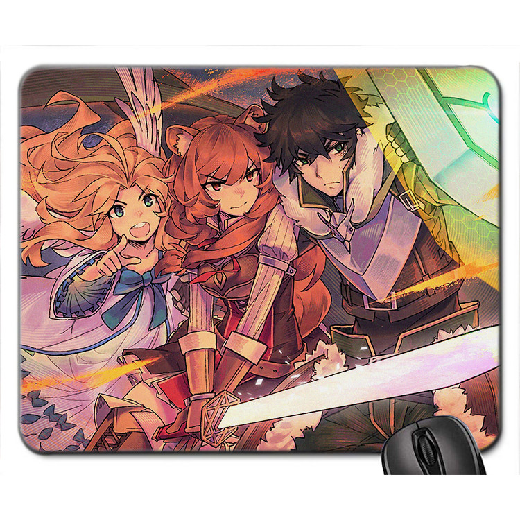 Mouse pad , miếng Lót chuột máy tính, đồ di chuột máy tính hình Anime Tate no Yūsha no Nariagari -The Rising of the Shield Hero - Sự Trỗi Dậy Của Khiên Hiệp Sĩ