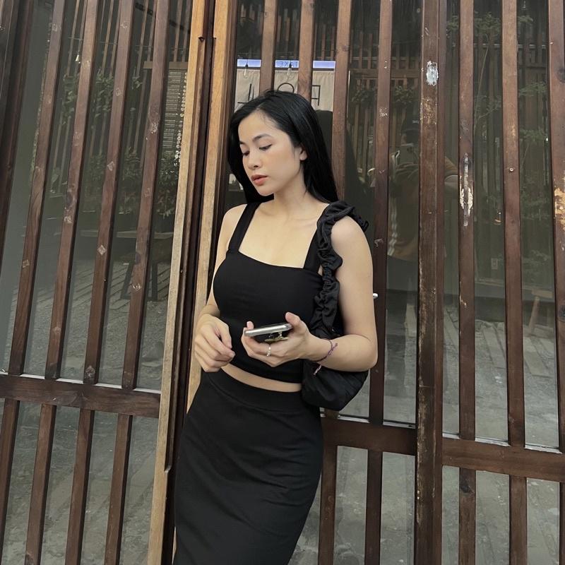 SET CROPTOP KÈM CHÂN VÁY ĐUÔI CÁ