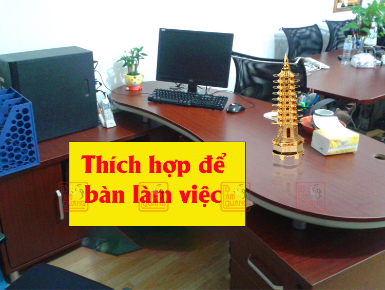 Tháp văn xương phong thủy 9 tầng 13cm mang lại trí tuệ sự nghiệp học hành thăng tiến - TÔ TÂM QUANG