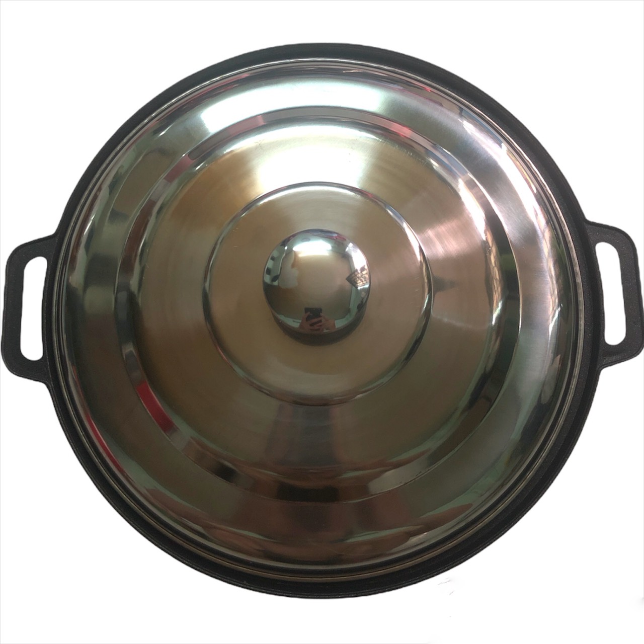 Khuôn bánh khọt chống dính 12 lỗ nắp Inox